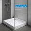 AQUABAD Duschwanne/Duschtasse | Komplettset Forta Plus mit LeakProtect Technologie Smooth White 90x90cm Quadrat | inkl. Ablaufgarnitur/Siphon Alcadran A49CR
