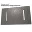 Duschwanne 70x120x2.6 Zementgrau in Schieferoptik 2,6 cm Höhe aus thermogeformtem Acrylharz