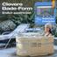 LIVIKING® Eisbad + Faltbare Badewanne Erwachsene [120 cm - 2in1 KOMFORT KOMPLETTSET] Eisbaden Tonne, Mobile Badewanne Outdoor & Eistonne – Jetzt Eintauchen! (Klassisch, Sand Beige)