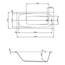 HOESCH Badewanne RIVIERA | Design Badewanne | Acryl | 170x75cm | KOMPLETTPAKET mit Wannenträger und Ablaufgarnitur | Modell BADOSAN