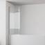 IMPTS 140x140cm Duschwand für Badewanne 3 teilig, Badewanne Glaswand Faltwand mit Streifen Milchglas, Duschtrennwand Faltbar Badewannenaufsatz Duschglaswand mit 6mm Nano Sicherheitsglas