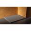 Duschwanne 70x150x2.6 Zementgrau in Schieferoptik 2,6 cm Höhe aus thermogeformtem Acrylharz