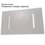 Duschwanne 70x110x2.6 Weiss in Schieferoptik 2,6 cm Höhe aus thermogeformtem Acrylharz