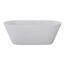 Jet-Line Design Moderne Badewanne Freistehend Lausanne II Weiß Ergonomisches und Pflegeleichtes Acryl Luxuriöses Badeerlebnis für Ihr Badezimmer 170 x 80 x 58 cm