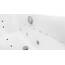 Basera® PREMIUM Indoor Whirlpool Badewanne Naxos mit 24 Massagedüsen, Heizung, Ozongenerator, Bodenansaugung, Wasserfall, LED-Ambiente, Touchpanel, Bluetooth, Radio