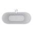 Jet-Line Design Moderne Badewanne Freistehend Lausanne II Weiß Ergonomisches und Pflegeleichtes Acryl Luxuriöses Badeerlebnis für Ihr Badezimmer 170 x 80 x 58 cm