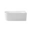 Calmwaters® Vorwand-Badewanne 160x75 cm Komplettset Seamless Comfort, fugenloses Design, vormontiert mit Schürze & Ablaufgarnitur, linke Ausführung, Made in EU, Acryl, 02SL6225