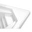 Calmwaters® Eckbadewanne Komplettset 150x150 cm mit Wannenträger, Acrylwanne Curved Wellness, Ab- & Überlaufgarnitur, Duowanne für 2, Sitzbadewanne, Set Sitz-Badewanne komplett, Weiß, 99000091