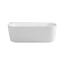 Calmwaters Vorwand-Badewanne 180x80 cm Komplettset Seamless Comfort, fugenloses Design, vormontiert mit Schürze & Ablaufgarnitur, Made in EU, Acryl, 02SL6220