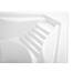 Calmwaters® Eckbadewanne Komplettset 150x150 cm mit Wannenträger, Acrylwanne Curved Wellness, Ab- & Überlaufgarnitur, Duowanne für 2, Sitzbadewanne, Set Sitz-Badewanne komplett, Weiß, 99000091