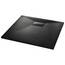 vidaXL Duschwanne Duschtasse Brausewanne Brausetasse Duschbecken Dusche Wanne Bad Badezimmer SMC Schwarz 90x80cm Niedrige Schwelle 9cm Ablauföffnung