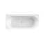 Calmwaters® Vorwand-Badewanne 180x80 cm Komplettset Seamless Comfort, fugenloses Design, vormontiert mit Schürze & Ablaufgarnitur, rechte Ausführung, Made in EU, Acryl, 02SL6222