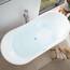 Home Deluxe - freistehende Badewanne - OVALO - Maße: 170 x 80 x 72 cm - inkl. komplettem Zubehör I 2 Personen, Bad, Acrylwanne