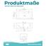 Calmwaters® Vorwand-Badewanne 180x80 cm Komplettset Seamless Comfort, fugenloses Design, vormontiert mit Schürze & Ablaufgarnitur, rechte Ausführung, Made in EU, Acryl, 02SL6222
