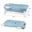 TRMLBE Badewanne Erwachsene Faltbare 148 x 62 x 52cm PP+TPE Badewanne Klappbar Tragbar Mobile Bathtub mit Abnehmbare Abdeckung und Griff - Blau