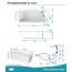 Calmwaters® Rechteck Badewanne Komplettset 170x75 cm mit Wannenträger & Ablaufgarnitur, Körperformwanne, Set Acryl-Badewanne komplett, Rechteckbadewanne Modern Square 170 x 75 cm, Weiß