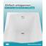 Calmwaters® Rechteck Badewanne Komplettset 170x75 cm mit Wannenträger & Ablaufgarnitur, Körperformwanne, Set Acryl-Badewanne komplett, Rechteckbadewanne Modern Square 170 x 75 cm, Weiß