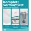 Calmwaters® Vorwand-Badewanne 180x80 cm Komplettset Seamless Comfort, fugenloses Design, vormontiert mit Schürze & Ablaufgarnitur, rechte Ausführung, Made in EU, Acryl, 02SL6222