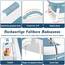 HENGMEI Faltbare Badewanne Erwachsene Mobile 112 x 62 x 52 cm Tragbare Badewanne Mit Abdeckung Massagerollen und Badewannenablage, BlauGrün