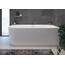 Calmwaters® Vorwand-Badewanne 160x75 cm Komplettset Seamless Comfort, fugenloses Design, vormontiert mit Schürze & Ablaufgarnitur, linke Ausführung, Made in EU, Acryl, 02SL6225