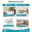 Calmwaters® Rechteck Badewanne Komplettset 170x75 cm mit Wannenträger & Ablaufgarnitur, Körperformwanne, Set Acryl-Badewanne komplett, Rechteckbadewanne Modern Square 170 x 75 cm, Weiß