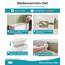 Calmwaters® Badewanne Komplettset 180x80 cm mit Wannenträger & Ablaufgarnitur, Set Acryl-Badewanne rechteckig, Original Rechteckbadewanne 180 x 80 cm, Weiß