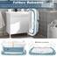 LARS360 Faltbare Badewanne Erwachsene, Reisebadewanne Klappbadewanne mit abnehmbare Abdeckung, Seifenkorb, Massagerollen, Mobile Badewanne für kleines Badezimmer (118 x 62 x 53 cm)