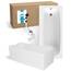 Calmwaters® Premium Badewanne Komplettset 170x75 cm, Made in EU, 3in1 Acryl-Badewanne mit Wannenträger & Ablaufgarnitur, Körperformbadewanne, Rechteckbadewanne, 200 l, Weiß