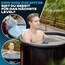 Ritualice® Premium Eisbad XL (80 cm Ø) TESTSIEGER - Eistonne Set mit Deckel und Stoffbezug - Eisbaden ideal für Kryotherapie und Regeneration - Eisfass mit 5-Facher Isolierung