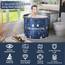 Faltbare Badewanne Erwachsene,Tragbare Freistehende Eisbadewanne, Familienbad Spa Badewannen Ideal für Die Dusche und Eisbad, Nicht aufblasbare und verdickte Halterung (Sternenblau-Large)