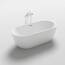 Home Deluxe - freistehende Badewanne - CODO, Weiß - Maße: ca. 170 x 80 x 58 cm - Füllmenge: 204 Liter, inkl. Überlaufschutz, Siphon und Verschluss I Spa, für 2 Personen