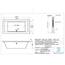 Basera® Classic Indoor Whirlpool Badewanne Naxos mit 24 Massagedüsen, Wasserfall, LED-Ambiente, Touchpanel, Bluetooth und Radio (200 x 90 x 62 cm)