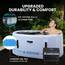 Cold Plunge Tub with Water Chiller Port - XL 149.9 cm Portable Ice Bath Tub for Athletes - Inflatable Ice Plunge Tub for Cold Therapy - Ice Plunge Tub Chiller for Ice Baths at Home Ice Pod