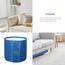Sinbide Badewanne Tragbare faltbare Kinderbadewanne Wanne für Erwachsene und Kinder Geeignet für Saunaduschen und Eisbäder Freistehende Badewanne Installationsfrei 65x65x70 cm（LxBxH) (Marineblau)
