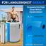 SereneLife Aufblasbare Eistonne – 322 L Kältebad für 1 Person mit Deckel, Drop-Stitch-PVC & Doppeldichtung, robuste Eisbad-Wanne zur Regeneration für Sportler