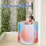 Sinbide Badewanne Faltbare und Tragbare Badewanne für Erwachsene und Kinder Geeignet für Saunaduschen und Eisbäder Freistehend Installationsfrei 65x65x70 cm（LxBxH) (Aurora)
