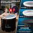 Ritualice® Premium Eisbad XL (80 cm Ø) TESTSIEGER - Eistonne Set mit Deckel und Stoffbezug - Eisbaden ideal für Kryotherapie und Regeneration - Eisfass mit 5-Facher Isolierung