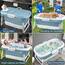 YRHome Faltbare Badewanne Wanne Erwachsene XL, 128 x 60 x 53 cm Tragbare Klappbadewanne Foldable Bathtub Klappbare mobile Badewanne mit Abdeckung, Kissen, Massagerollen für kleine Badezimmer, Dusche