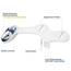 Luxe Bidet BidetNeo320s Aufsatz Bidet, blau, 13.5 x 7 x 3 inches