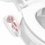 LUXE Bidet NEO 320 Plus, Patentierter Bidet-Aufsatz für Toilettensitz, Innovative Scharniere, leichte Montage, Fortschrittliche 360° Selbstreinigung, Doppelte Düsen, Feminine- Hinterwaschung, Roségold