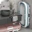 CRS faltbare Badewanne Erwachsene Größe L 138x62x52cm | Klappbare mobile Badewanne ideal für kleine Badezimmer | foldable bathtub | tragbare Klappbadewanne zum Aufstellen (Braunrot)
