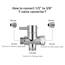 WEIDMAX Bidet-Handbrause, Hand Gehalten Bidet Sprayer Edelstahl Sprayer mit 49-Zoll-Schlauch und Halterung Halter, Includes T-adapter (G1/2''-3/8'')