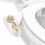 LUXE Bidet NEO 320 Plus, Patentierter Bidet-Aufsatz für Toilettensitz, Innovative Scharniere, Einfache Montage, Fortschrittliche 360° Selbstreinigung, Doppelte Düsen, Feminine- & Hinterwaschung, Gold