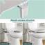 Bidet Aufsatz - SAMODRA Nicht Elektrisch Bidet Toilettenaufsatz mit Einziehbare selbstreinigende Doppeldüsen,Front- und Heckreinigung,Einstellbarer Druckschalter für Kaltes Wasser