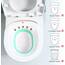 Bwelcam Bidet Bidetbecken,Faltbar Bidetschüssel Sitzbadewanne Sitzbäder, Sitzbad, Bidet Einsatz Toiletteneinsatz (grün)