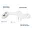 LUXE Bidet Neo 120 white BidetNeo120sww Bidet, Weiß, 17 x 10 x 3 inches