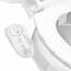 LUXE Bidet NEO 320 Plus – Mechanischer Bidet-Toilettensitzaufsatz der nächsten Generation mit innovativen EZ-Lift-Scharnieren, Doppeldüsen und 360°-Selbstreinigungsmodus (weiß)