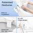 LUXE Bidet NEO 320 Plus – Mechanischer Bidet-Toilettensitzaufsatz der nächsten Generation mit innovativen EZ-Lift-Scharnieren, Doppeldüsen und 360°-Selbstreinigungsmodus (weiß)
