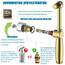 Bidet Handbrause mit Schlauch, SonTiy Messing WC handbrause bidet mit Einstellbarem Druck G1/2" & G3/8" Umschaltventil für WC Dusche, Persönliche Hygiene Windel Dusche Tierbad, Chrom