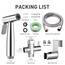 WEIDMAX Bidet-Handbrause, Hand Gehalten Bidet Sprayer Edelstahl Sprayer mit 49-Zoll-Schlauch und Halterung Halter, Includes T-adapter (G1/2''-3/8'')